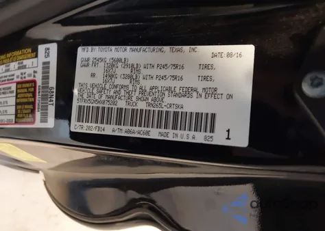 2017 Toyota Tacoma Sr z USA, uszkodzony, nr VIN 5TFRX5GN5HX075202